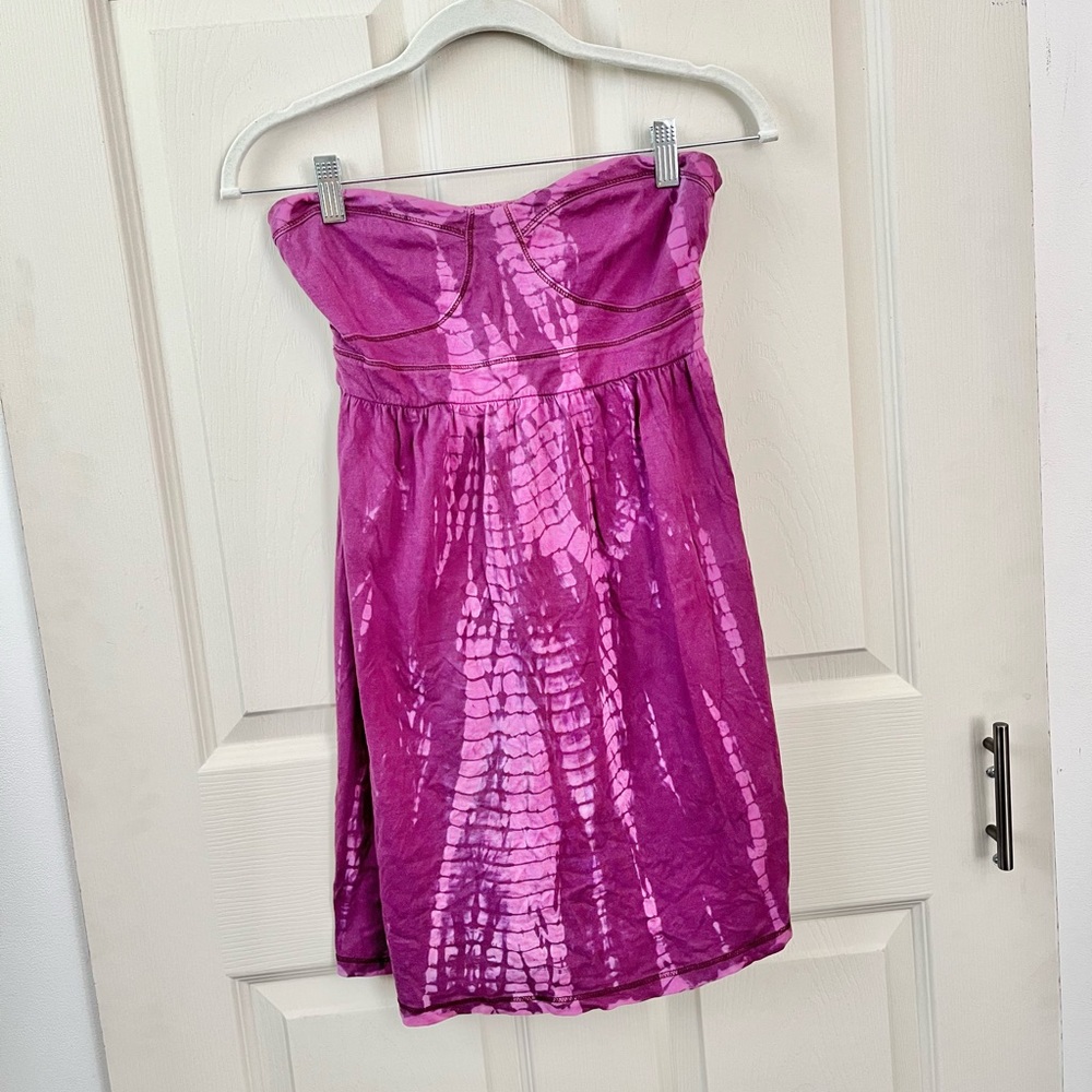 Roxy Strapless Dress | Tie dye Dress | Beach Dress